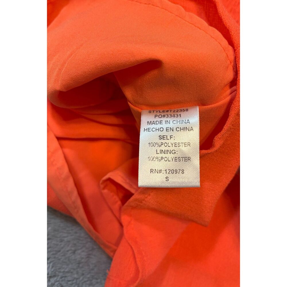 Entro Babydoll Orange Blouse - Picture 3 of 6